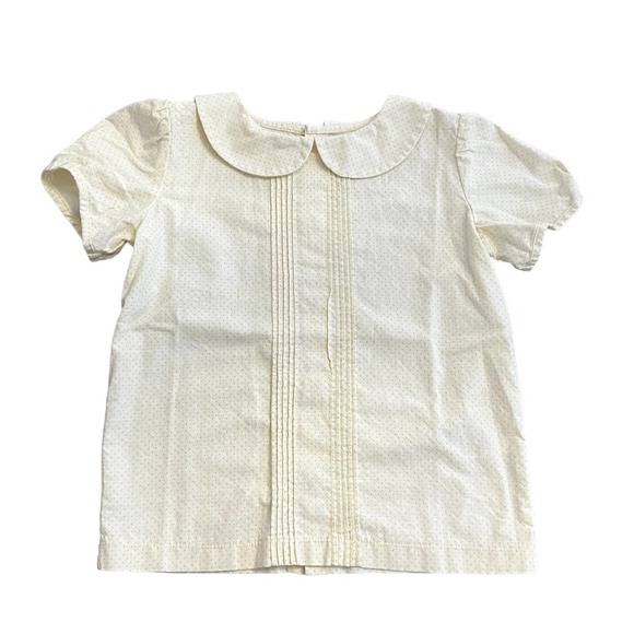 Lacey Lane Peter Pan Collar Button Back Blouse size 5 - Picture 1 of 6